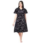Women's Cotton Midi Dress – Elegant & Stylish