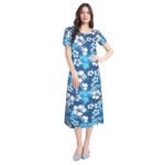 Women's Cotton Midi Dress – Elegant & Stylish