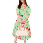 Women's Cotton Midi Dress – Elegant & Stylish